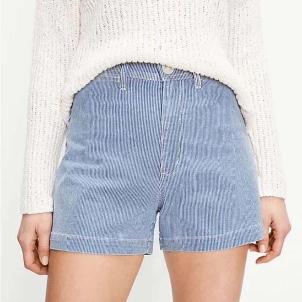 NWT LOFT Stripe Denim Shorts